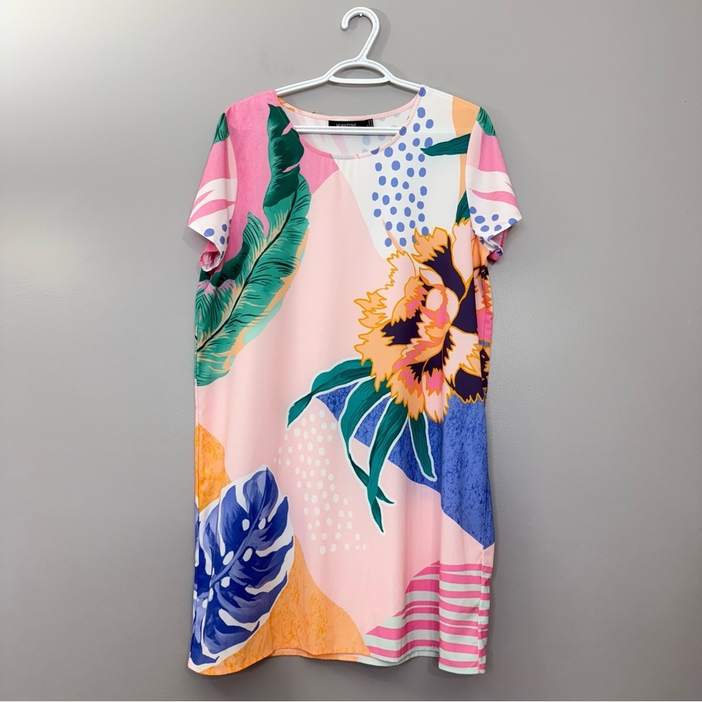 Minkpink Idea of Happiness Tee Dress Multi size Large - Picture 5 of 14